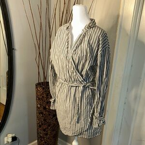Striped Women's Wrap Jacket